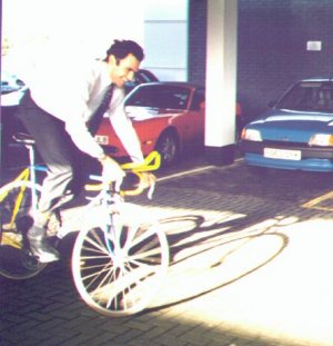 It's easier on two wheels....