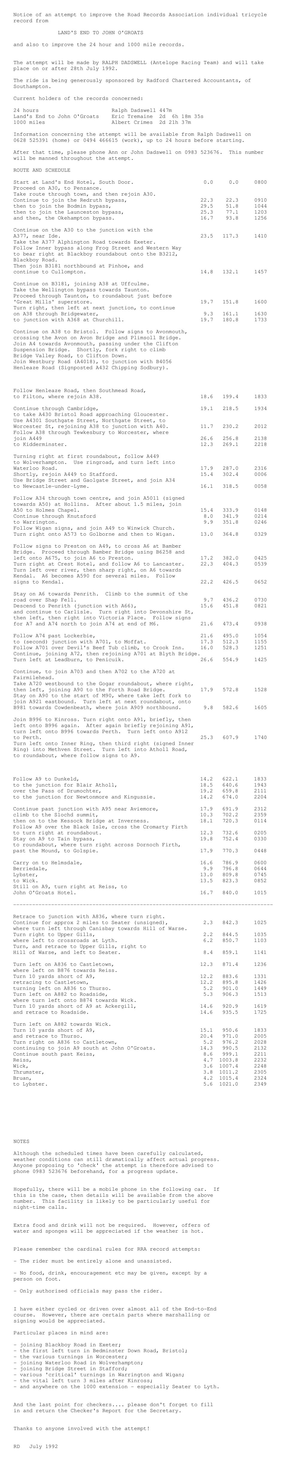 Schedule